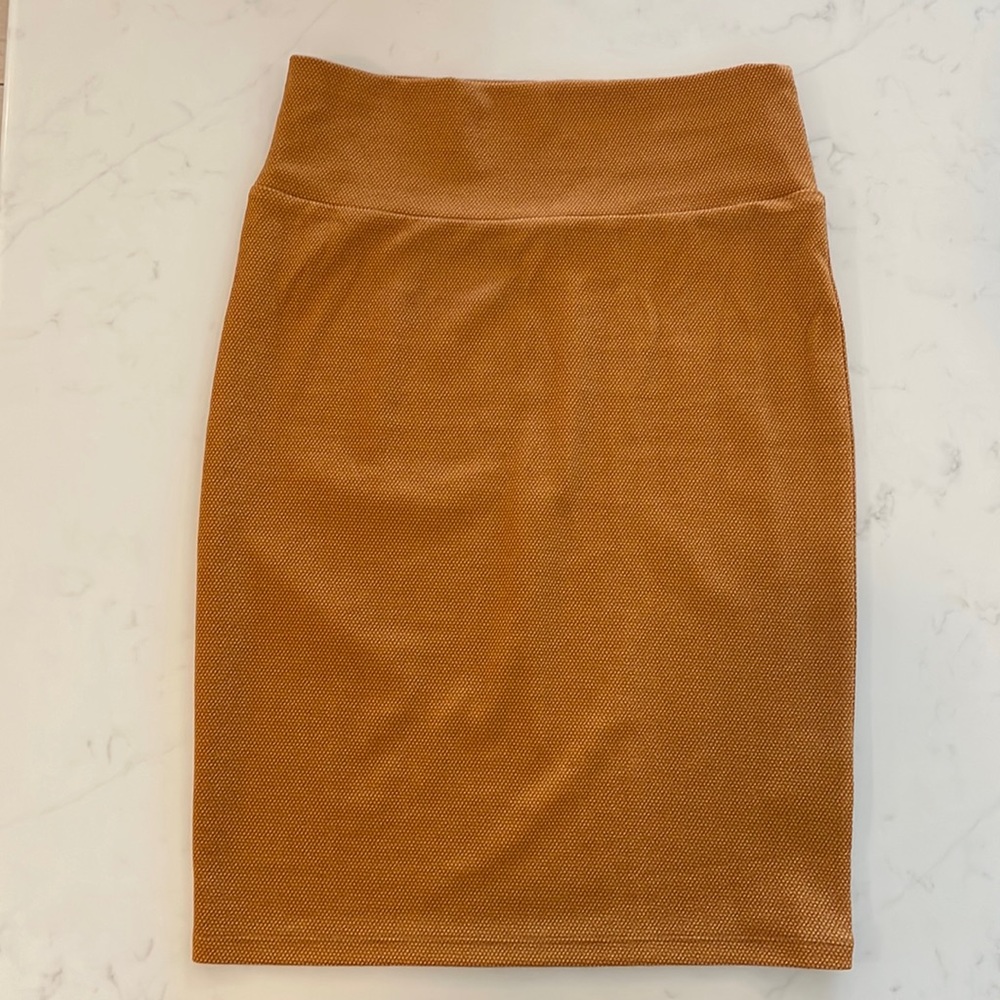Lularoe Mustard Yellow Small Pencil Skirt